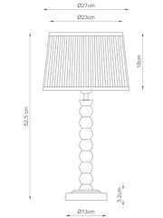 Green Bobbin Table Lamp - Image 6 of 6