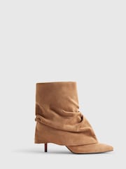 River Island Ruched Folded Ankle Boots - 圖片 1/6