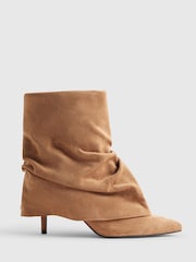 River Island Ruched Folded Ankle Boots - 圖片 3/6