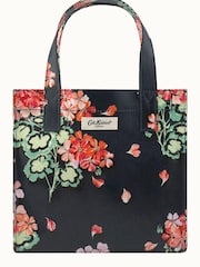 Cath Kidston Navy Blue Geranium Print Small Coated Bookbag - Image 1 of 1