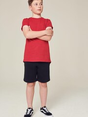 Black 1 Pack Basic Jersey Shorts (3-16yrs) - Image 1 of 4
