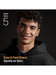 Braun Black Series 5 Electric Shaver, Up to 50 min, Smart Care Center, Trimmers 52-B7200CC - Image 2 of 6