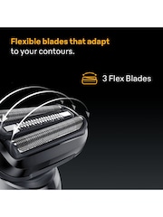 Braun Black Series 5 Electric Shaver, Up to 50 min, Smart Care Center, Trimmers 52-B7200CC - Image 3 of 6