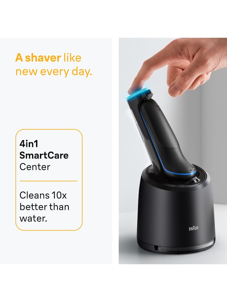 Braun Black Series 5 Electric Shaver, Up to 50 min, Smart Care Center, Trimmers 52-B7200CC - Image 6 of 6