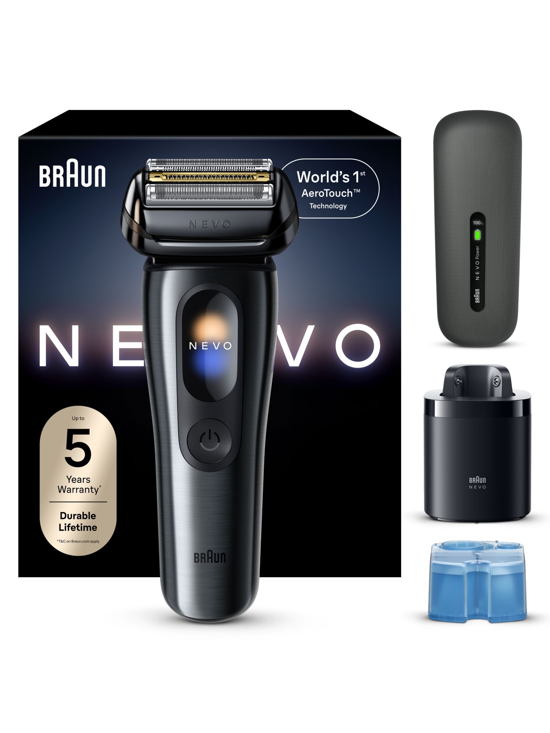 Men's Black Braun Nevo 17010C Electric Shaver For - Image 5