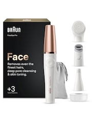 Braun White FaceSpa Pro Facial Epilator + 3 Extras - Image 1 of 6