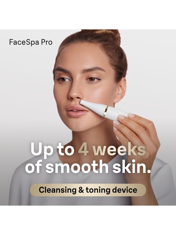 Braun White FaceSpa Pro Facial Epilator + 3 Extras - Image 2 of 6 Braun White FaceSpa Pro Facial Epilator + 3 Extras - Image 2 of 6