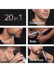 Braun Grey All-in-One Series 9, 20in1 Grooming Kit, ProBlade, Body Gentle Mode, AIO9540 - Image 3 of 7