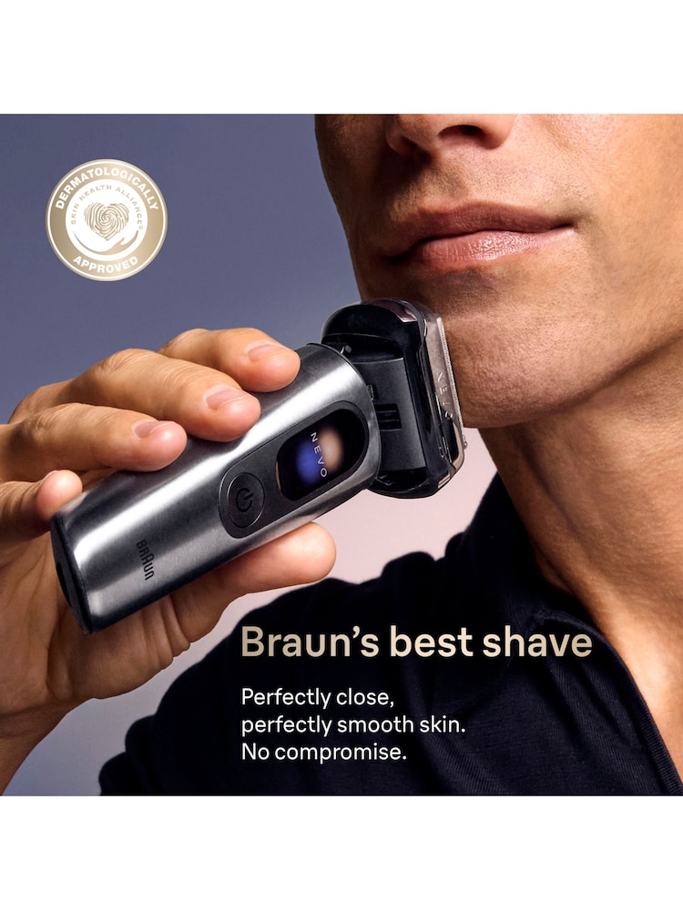 Braun Metallic NEVO Electric Shaver For A No Compromise Shave NEVO15000C - Image 2 of 10