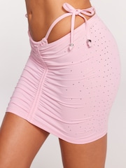 Victoria's Secret Pink Diamanté Swim Skirt - Image 2 of 4