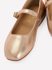 Boden Gold Square Toe Mary Janes Shoes - Image 3 of 3