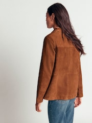 Boden Brown Fife Suede Chore Jacket - Image 3 of 6