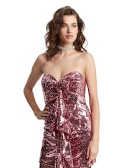 Bardot Pink Yolanda Sequin Mini Dress - Image 5 of 6
