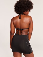 Victoria's Secret Black Diamanté Swim Skirt - Image 3 of 6