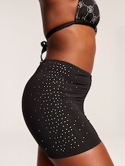 Victoria's Secret Black Diamanté Swim Skirt - Image 4 of 6