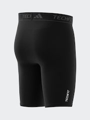 adidas Black TECHFIT Compression Training Short Tights - Image 11 of 14