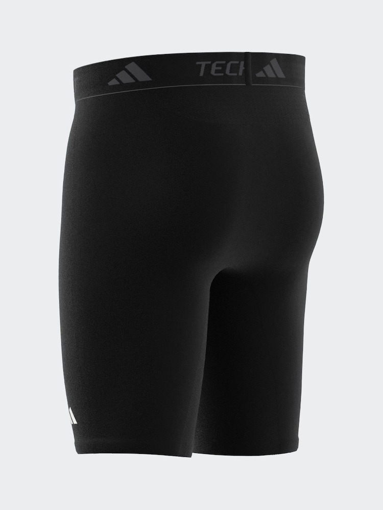 שחור - adidas מכנסי שכבת בסיס קצרים מבד Aeroready נושם, סדרת Adidas Techfit - Image 12 of 14