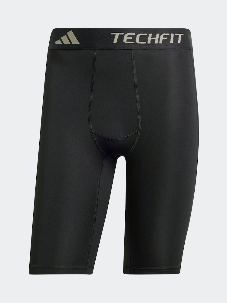 adidas Black TECHFIT Compression Training Short Tights - Image 14 of 14
