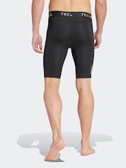adidas Black TECHFIT Compression Training Short Tights - Image 2 of 14