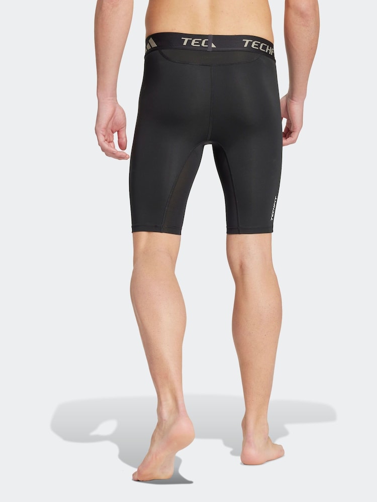 adidas Black TECHFIT Compression Training Short Tights - Image 2 of 14