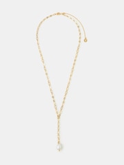 Collar lariat con perlas de 14 quilates de Accessorize - Imagen 1 de 2