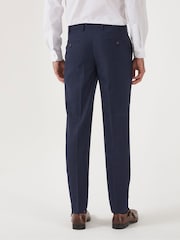 Skopes Navy Blue Harcourt Tapered Fit Suit Trousers - Image 2 of 4