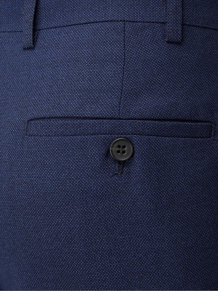 Skopes Navy Blue Harcourt Tapered Fit Suit Trousers - Image 3 of 4