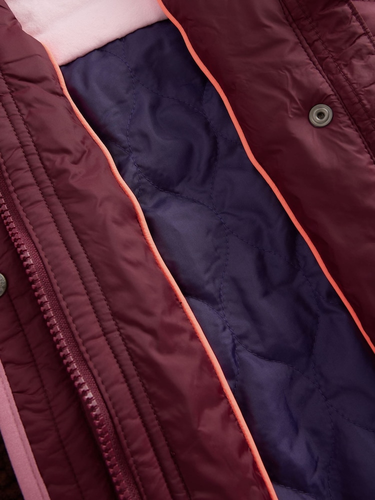 Lila - Boden Longline Quilted Jacket - Bild 5 von 5 Lila - Boden Longline Quilted Jacket - Bild 5 von 5