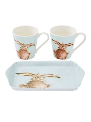Royal Worceser Wrendale Blue Hare Mug And Tray Set - Image 5 of 6