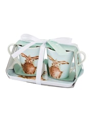 Royal Worceser Wrendale Blue Hare Mug And Tray Set - Image 6 of 6