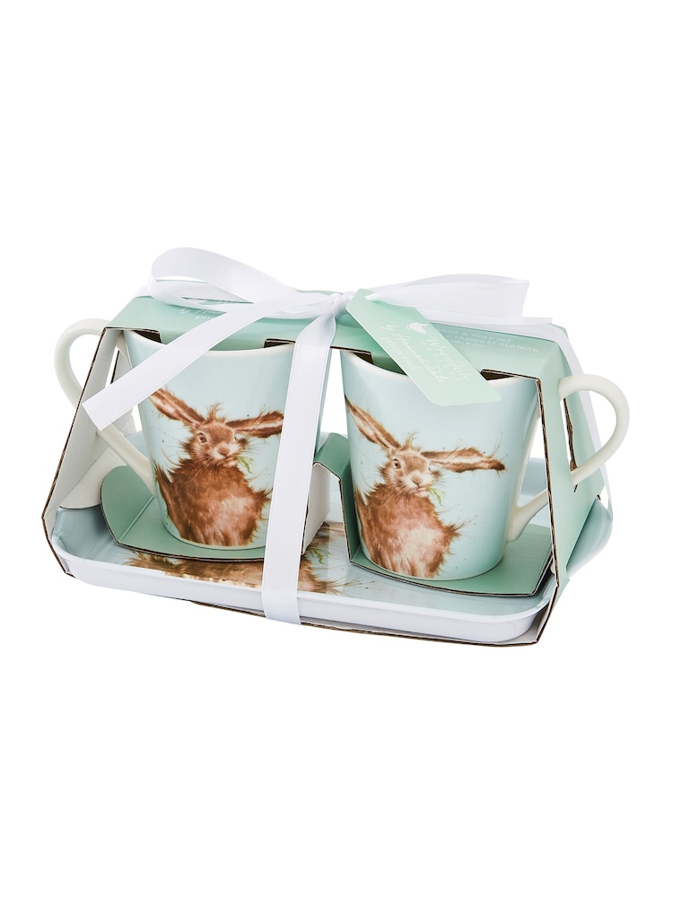 Royal Worceser Wrendale Blue Hare Mug And Tray Set - Image 6 of 6