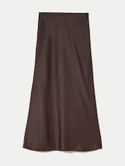 Jigsaw Brown Long Bias Cut Midi Skirt - Image 6 of 6