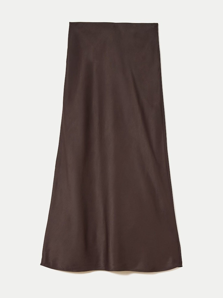 Jigsaw Brown Long Bias Cut Midi Skirt - Image 6 of 6 Jigsaw Brown Long Bias Cut Midi Skirt - Image 6 of 6
