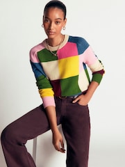 Boden Red Ariadne Jumper with Wool - Image 1 of 7