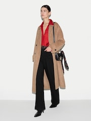 أحمر - Jigsaw Silk Twill Relaxed Shirt - صورة 3 من 5