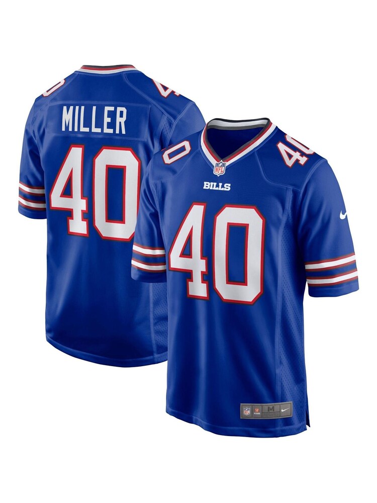 Nike Blue NFL Buffalo Bills Home Game Jersey - Royal - Von Miller - Image 1 of 3