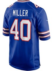 Nike Blue NFL Buffalo Bills Home Game Jersey - Royal - Von Miller - Image 3 of 3