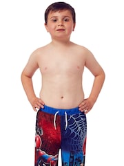Character Blue Spider-Man Swim Shorts - Image 1 of 5