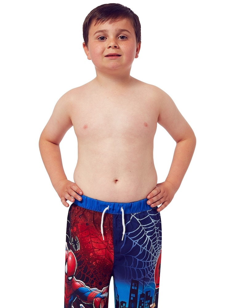 Character Blue Spider-Man Swim Shorts - Image 1 of 5