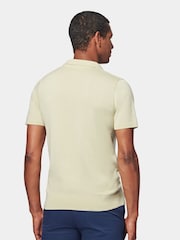 Peckham Rye Green 100% Cotton Knitted Polo Shirt - Image 4 of 7