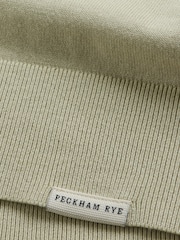 Peckham Rye Green 100% Cotton Knitted Polo Shirt - Image 7 of 7