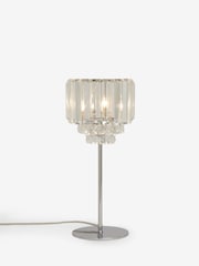 Laura Ashley Chrome Vienna Crystal Table Lamp - Image 5 of 8