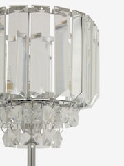 Laura Ashley Chrome Vienna Crystal Table Lamp - Image 7 of 8