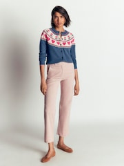 Boden Blue Edie Fair Isle Cardigan - Image 4 of 6