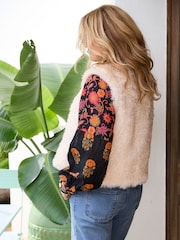 Cotton Traders Faux Fur Gilet - Image 3 of 4