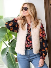 Cotton Traders Faux Fur Gilet - Image 4 of 4