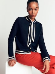 Boden Blue Tie Milano Cardigan - Image 1 of 5