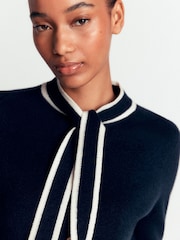 Boden Blue Tie Milano Cardigan - Image 2 of 5