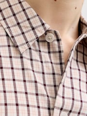 JACK & JONES Natural Boxy Check Back Graphic Shirt - Image 6 of 9