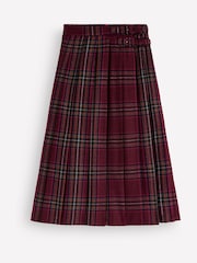 Rojo - Falda midi escocesa plisada de Boden - Imagen 6 de 6